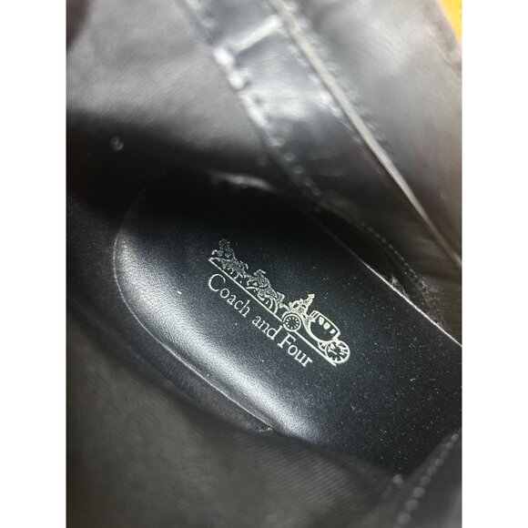Coach & Four Womens Tall Black Heeled Boots Size 7.5M Suede Upper - Picture 5 of 6